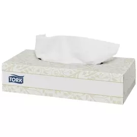 салфетки косметические TORK F1 2-слойные 20,8х19см 100шт белые целлюлоза