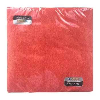 салфетки NEW LINE Color Красные 2-слойные 33х33см 20шт