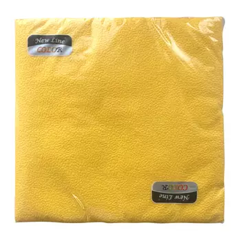 салфетки NEW LINE Color Желтые 2-слойные 33х33см 20шт
