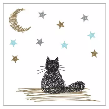 салфетки PAP-STAR Dreaming Cat белые 3-слойные 33х33см 20шт