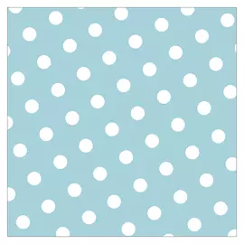 салфетки PAP STAR Голубой в белый горошек 3-слойные 33х33см 30шт