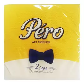 салфетки PERO Art Modern Желтый 2-слойные 33х33см 20шт