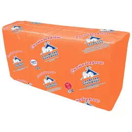 салфетки СЫКТЫВКАРСКИЕ Оранжевые 2-слойные 33х33см 1/8 сложение 200шт