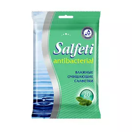 салфетки влажные SALFETI Antibacterial очищающие 20шт