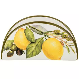 салфетница AGNESS Лемон три 13,5х7х4см керамика