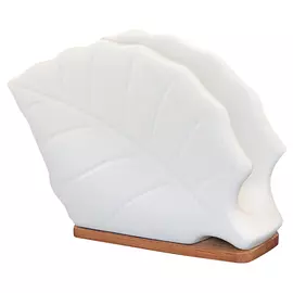 салфетница Листок фарфор, бамбук