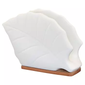 салфетница Листок фарфор, бамбук