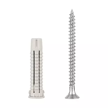 саморез 5х60мм с дюбелем универсальным нейлон 8х40мм 20шт