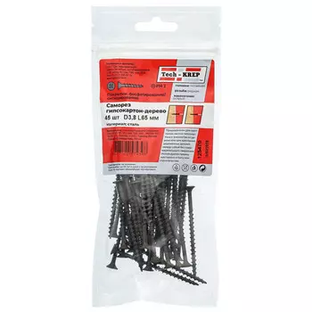 саморез гипсокартон-дерево 3,8х65мм 45шт