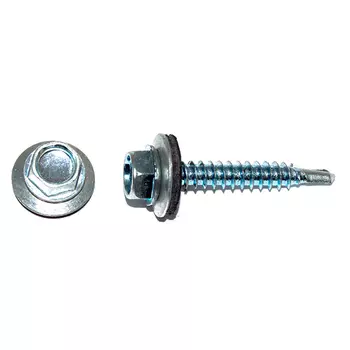 саморез кровельный с буром 4,8x50мм оцинкованный 20шт