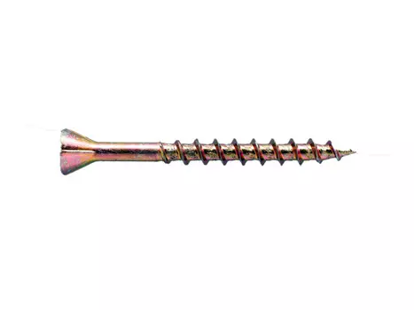 саморез по дереву HOBAU 4,2х55мм желтый 35шт