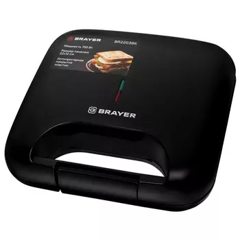 сэндвич-тостер BRAYER BR2203BK 750Вт черный