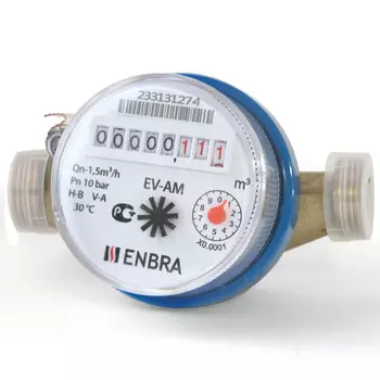 счетчик для холодной воды ENBRA EV-AM DN15 110мм без сгонов