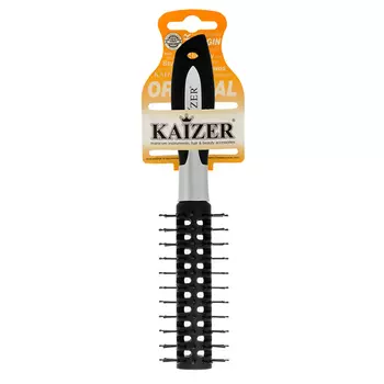 щетка массажная KAIZER 24см вентиляционная круглая 3,5см пластик