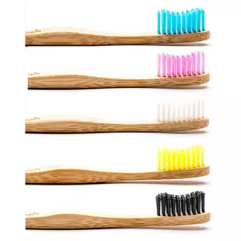 щетка зубная HUMBLE Brush средняя бамбук микс цвета