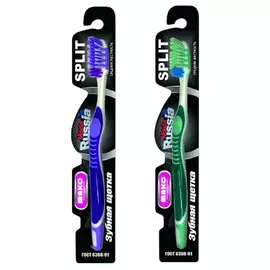 щетка зубная SPLIT Mako средняя массажные вставки подушка для языка микс цвета