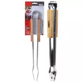 щипцы для гриля 40,5см нерж.сталь/дер.ручка