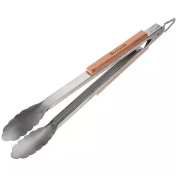 щипцы для гриля 45см нерж.сталь деревянная ручка