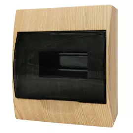 щит распределительный навесной на 8 модулей IP41 светлое дерево