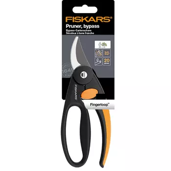 секатор плоскостной FISKARS P44 с петлей для пальцев