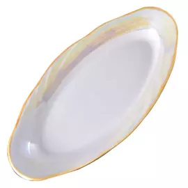 селедочница ДОБРУШ Голубка Люстр 25х13см фарфор