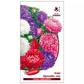 семена Астра карликовая микс АГРОНИ 0,3г