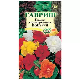 семена Бегония Попурри крупноцветковая клубневая 5шт смесь