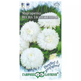 семена Маргаритка Весна заснеженная 5г