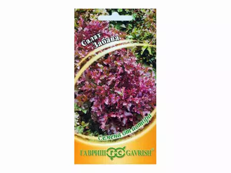 семена Салат Забава 1г красный хрустящий авторский