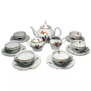 сервиз чайный THUN Bernadotte Мейсенский букет 6/17 фарфор