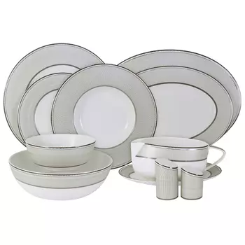 сервиз столовый ANNA LAFARG EMILY Маренго 6/27 костяной фарфор