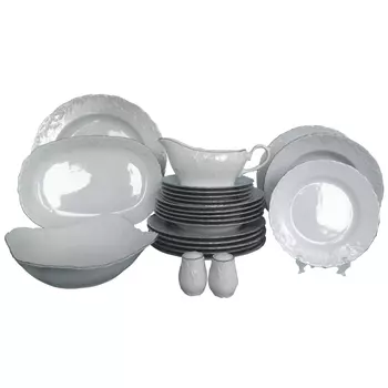 сервиз столовый CMIELOW Рококо Платина 6/24 фарфор