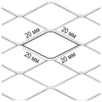 сетка металлическая STRECK оцинкованная 15х1м ячейка 20х20мм