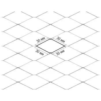 сетка металлическая STRECK оцинкованная 15х1м ячейка 30х30мм