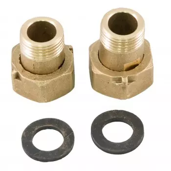 сгон для счетчика DN15 3/4" ВР х 1/2" НР с обратным клапаном 2шт
