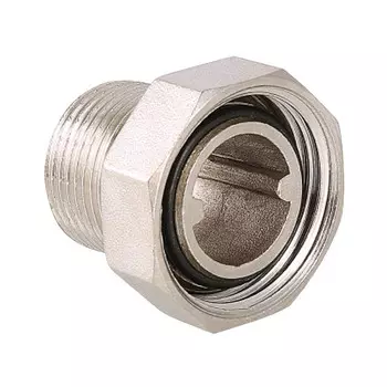 сгон резьбовой VALTEC 1/2" с накидной гайкой латунь