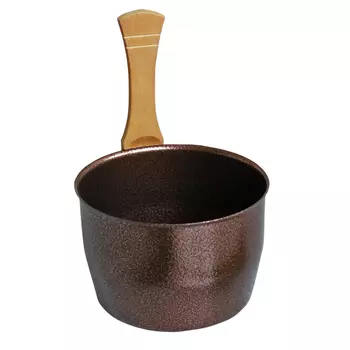 шайка для бани NIKKARIEN 4,5л сталь декор Медь антик