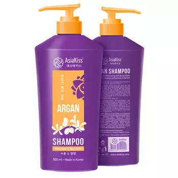 шампунь ASIAKISS Argan с маслом арганы 500мл