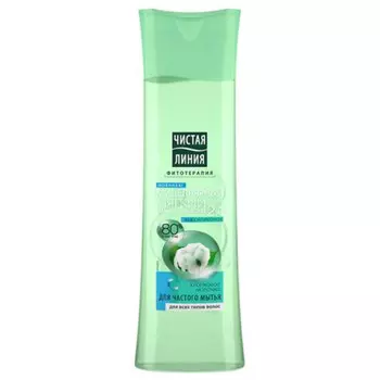 шампунь ЧИСТАЯ ЛИНИЯ 2в1 Мицелярный Хлопковое молочко 400мл