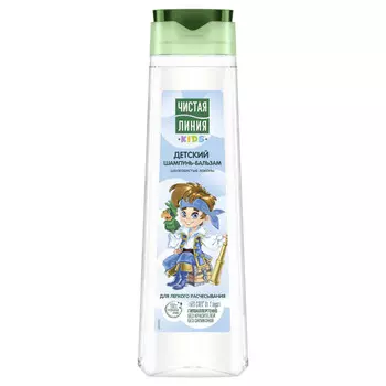 шампунь ЧИСТАЯ ЛИНИЯ Kids 2в1 Шелковистые Локоны 400мл