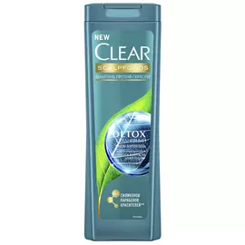 шампунь CLEAR Scalpfoods Detox ежедневный п/перхоти 400мл