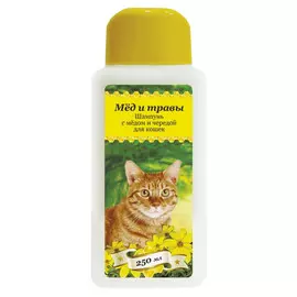 шампунь для кошек Пчелодар с мёдом и чередой 250мл