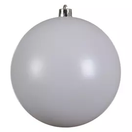 шар 140мм пластик белый матовый