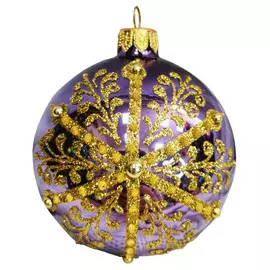 шар 60мм ВС Снежный стекло мультиколор