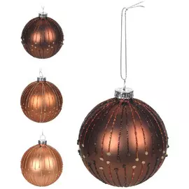 шар 80мм Точки стекло цвет в асс-те