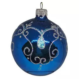 шар 85мм Ажурная капля стекло в асс-те