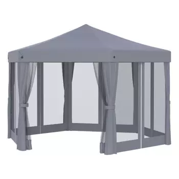 тент-шатер быстросборный Helex 5431 полиэстер серый