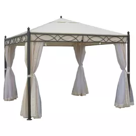 шатер с боковыми полотнами и сеткой 3х3х2,75м бежевый