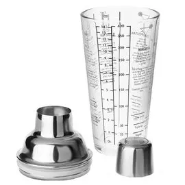 шейкер APOLLO Pias 450мл стекло, нерж.сталь, силикон