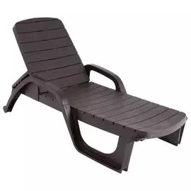 шезлонг Прованс 191х72х45см шоколадный пластик